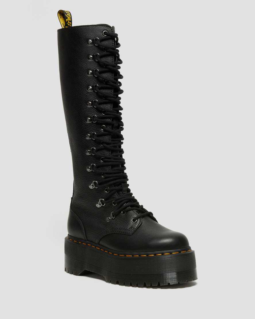 Dr. Martens 1B60 Max Hardware Lær Lange Støvler Dame Svart [7425ZSPLD]